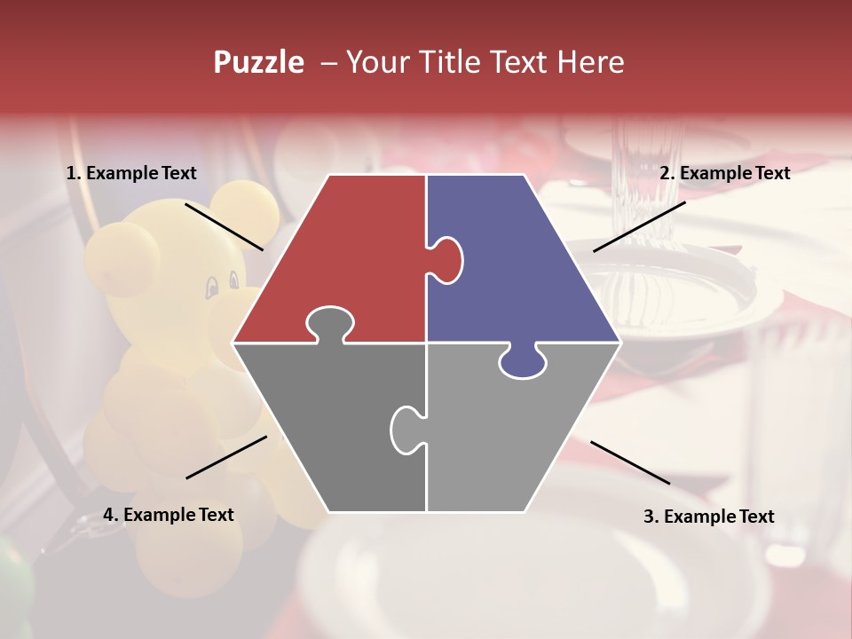 Textile Decoration White PowerPoint Template