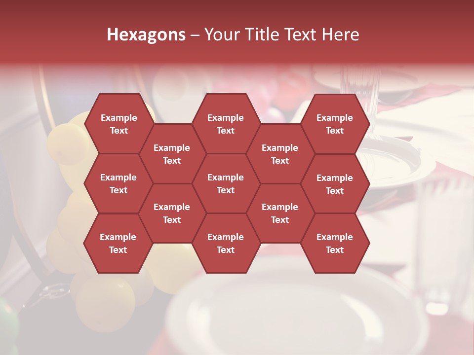 Textile Decoration White PowerPoint Template