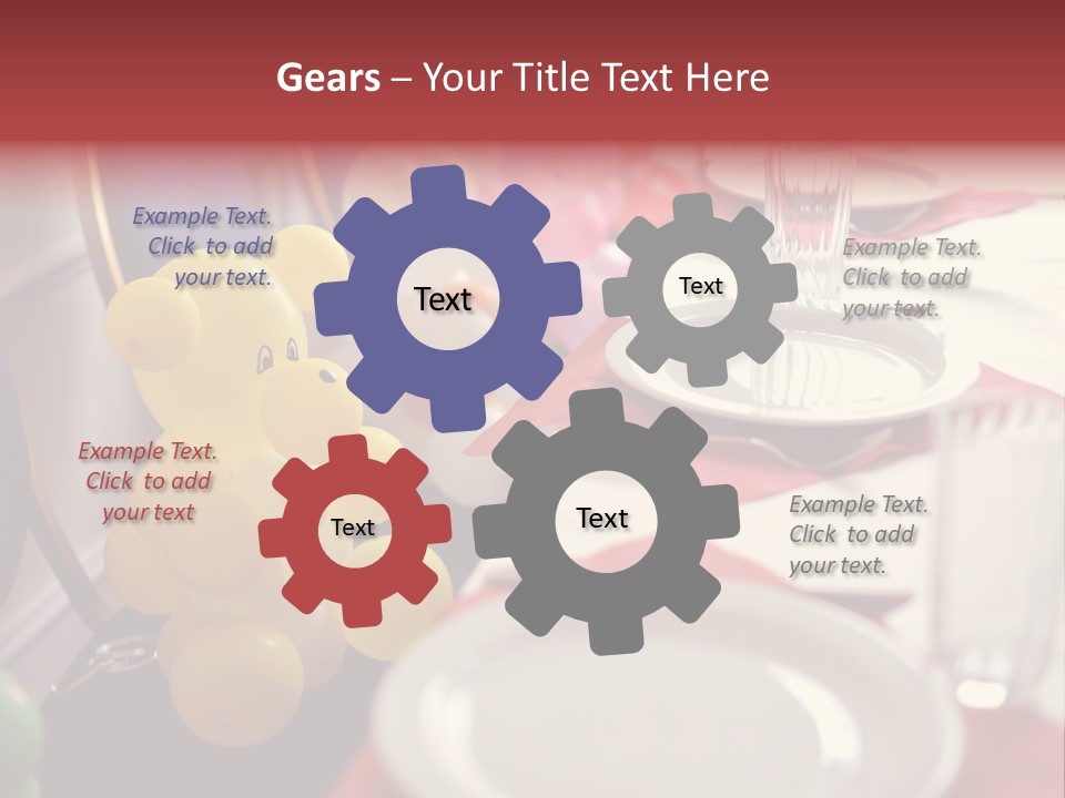 Textile Decoration White PowerPoint Template