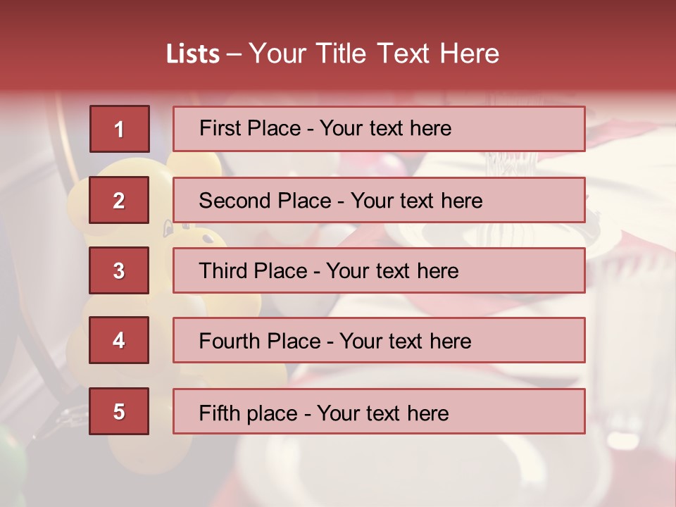 Textile Decoration White PowerPoint Template