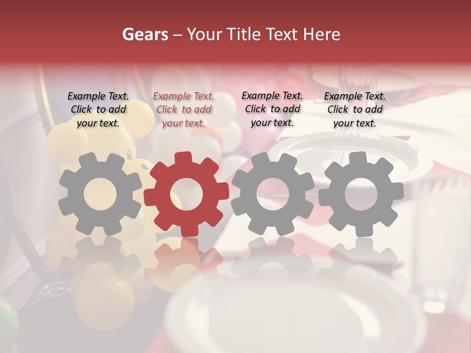 Textile Decoration White PowerPoint Template