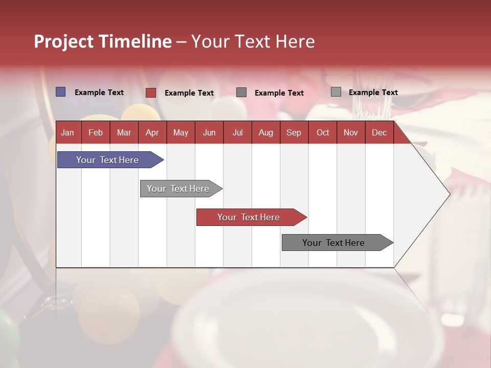 Textile Decoration White PowerPoint Template