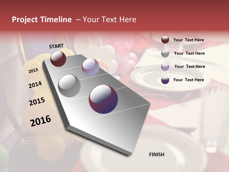 Textile Decoration White PowerPoint Template