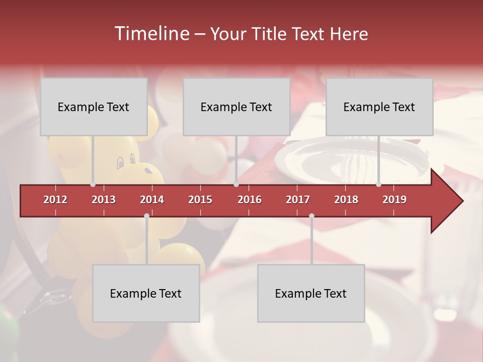 Textile Decoration White PowerPoint Template