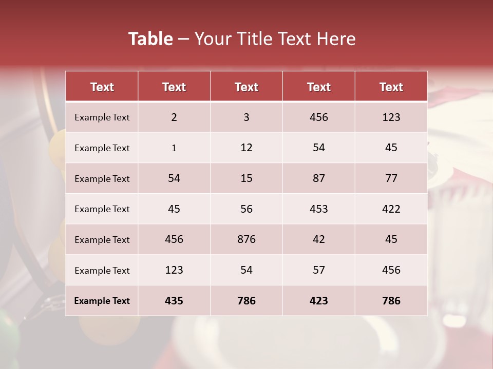 Textile Decoration White PowerPoint Template