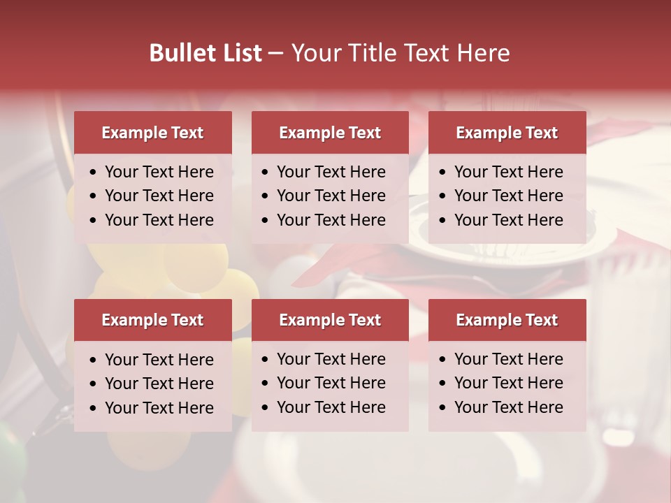 Textile Decoration White PowerPoint Template