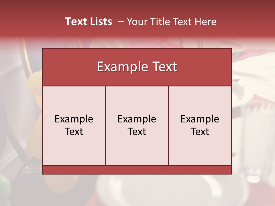 Textile Decoration White PowerPoint Template