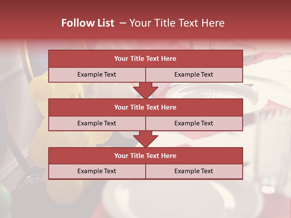 Textile Decoration White PowerPoint Template