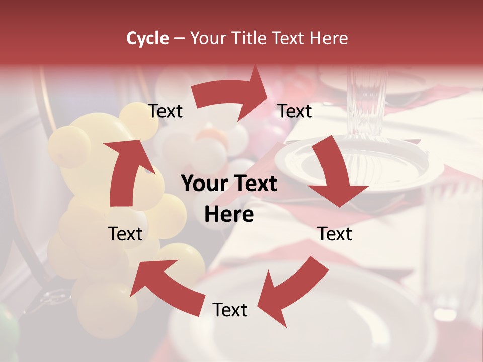 Textile Decoration White PowerPoint Template