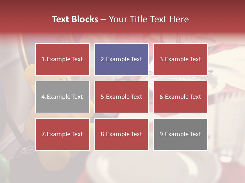 Textile Decoration White PowerPoint Template