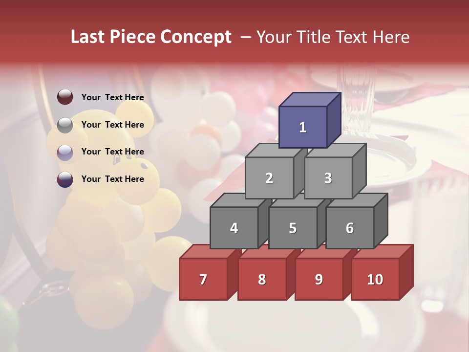 Textile Decoration White PowerPoint Template