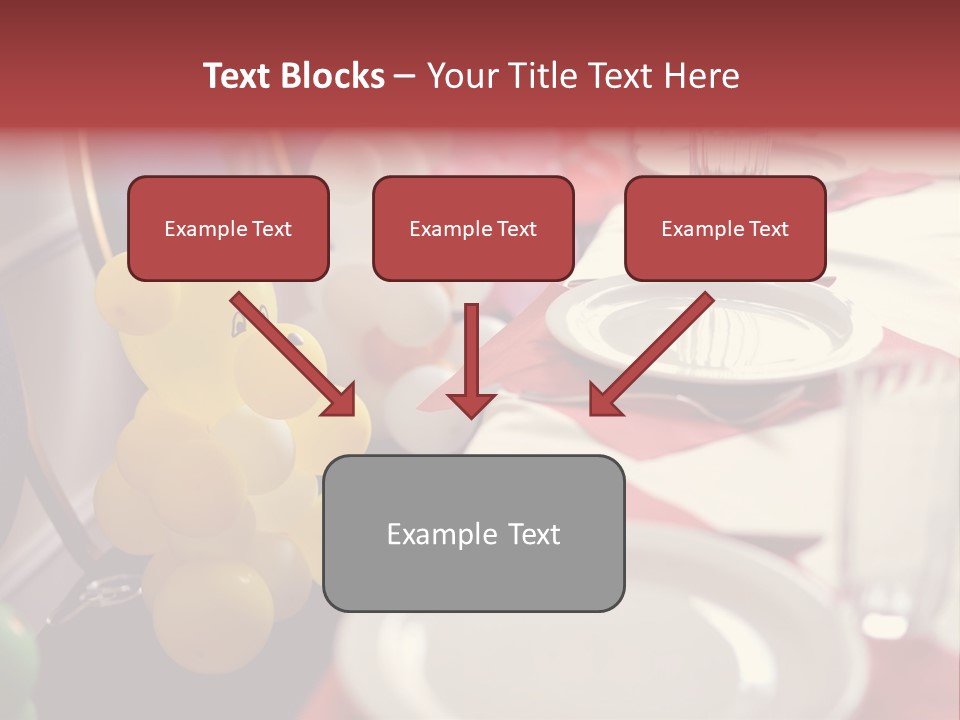 Textile Decoration White PowerPoint Template