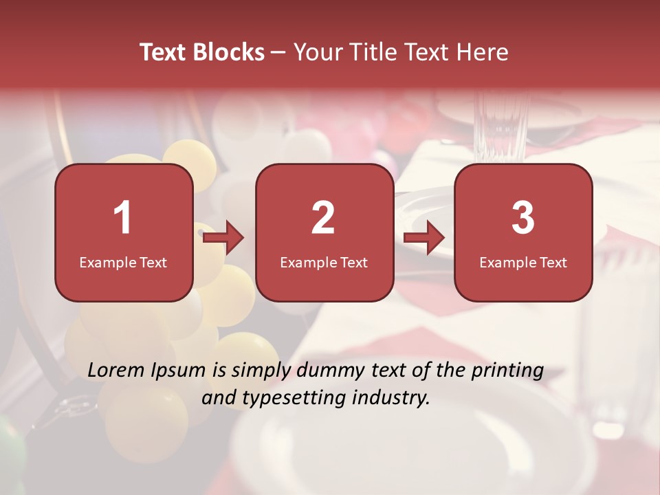 Textile Decoration White PowerPoint Template