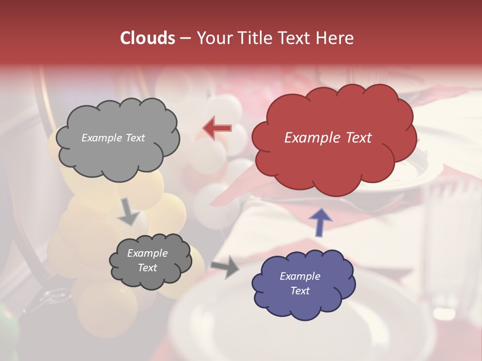 Textile Decoration White PowerPoint Template