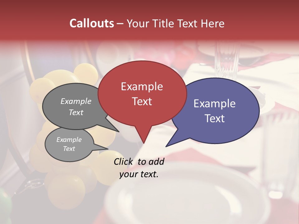 Textile Decoration White PowerPoint Template