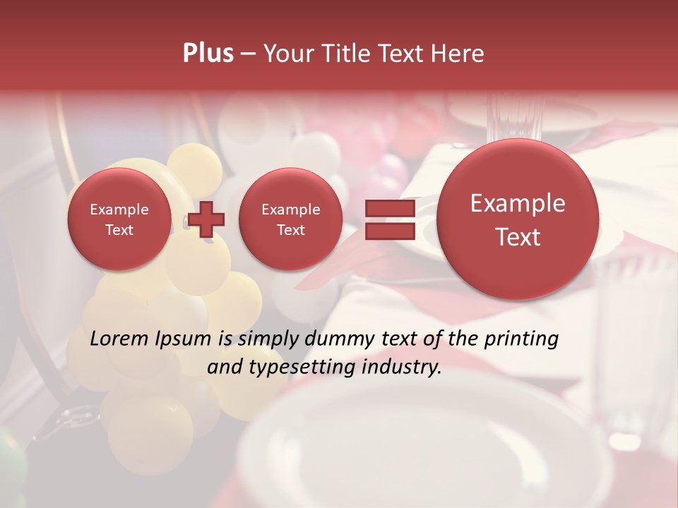 Textile Decoration White PowerPoint Template