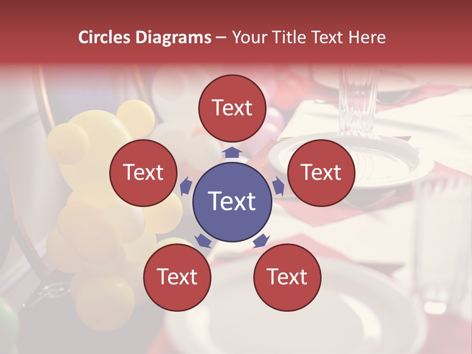 Textile Decoration White PowerPoint Template