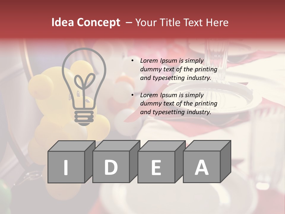 Textile Decoration White PowerPoint Template