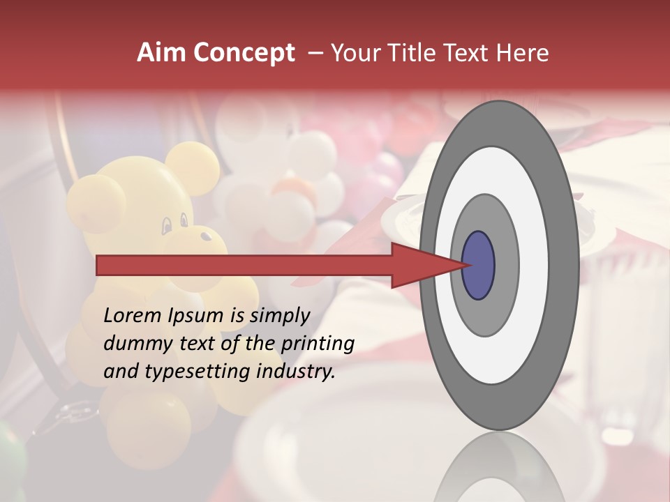 Textile Decoration White PowerPoint Template