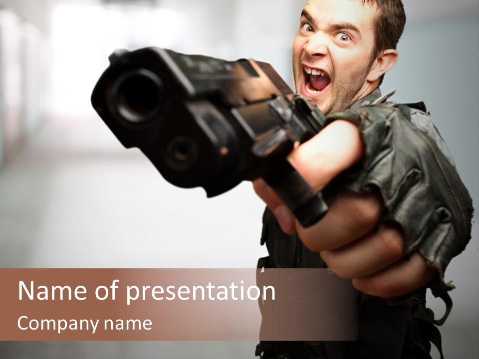 Target Crime Action PowerPoint Template