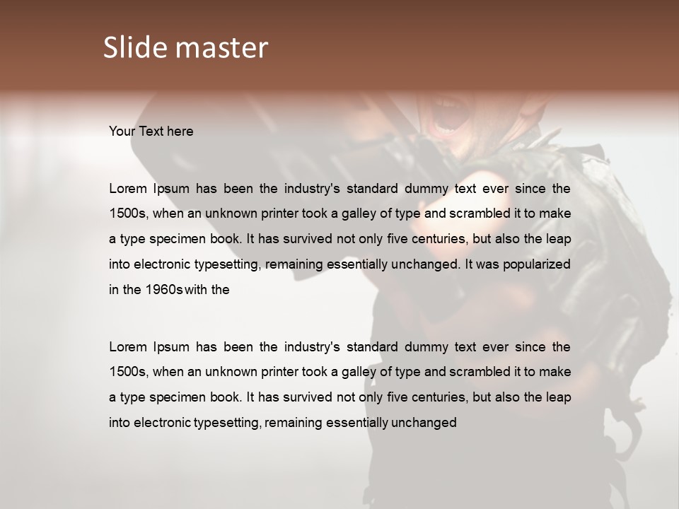 Target Crime Action PowerPoint Template