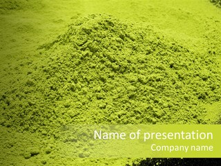 Green Maccha Tea PowerPoint Template