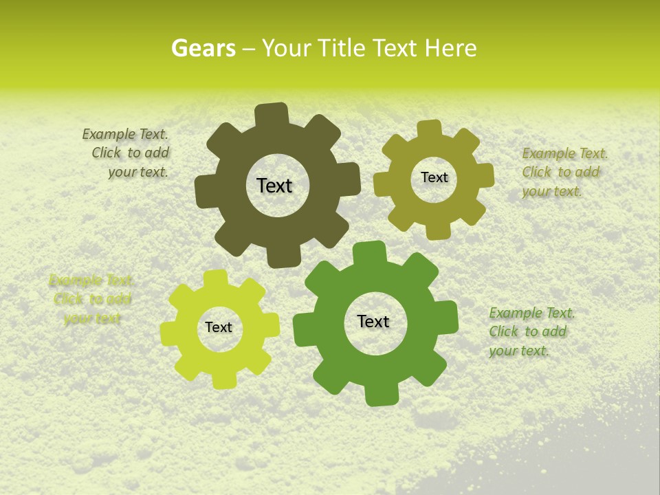 Green Maccha Tea PowerPoint Template