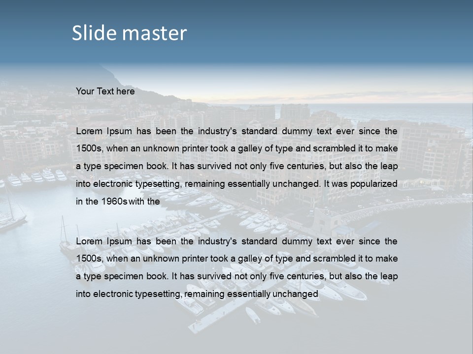 Famous Reflection Riviera PowerPoint Template