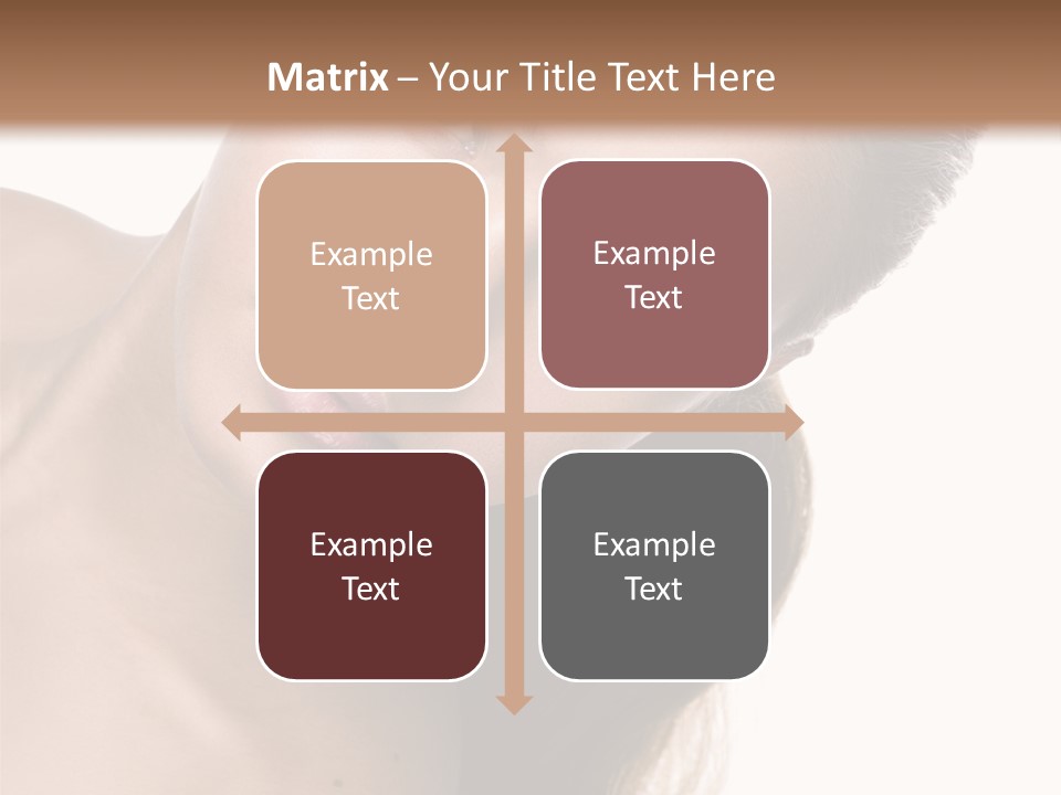 Clean Complexion Blond Hair PowerPoint Template