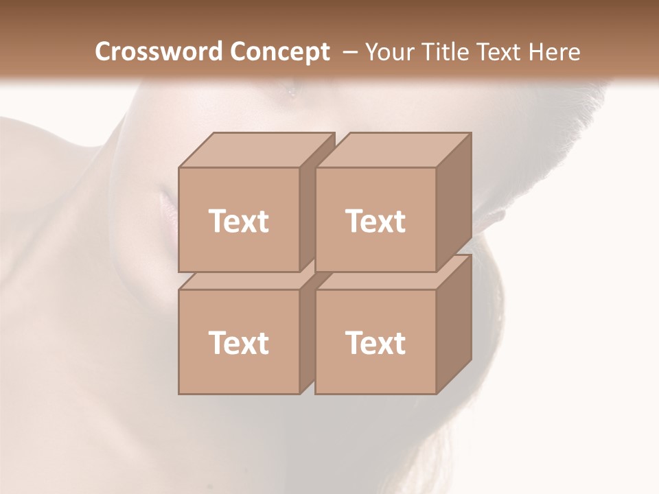 Clean Complexion Blond Hair PowerPoint Template