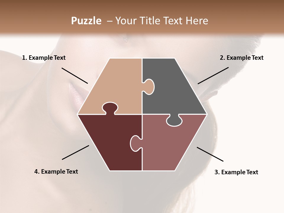 Clean Complexion Blond Hair PowerPoint Template