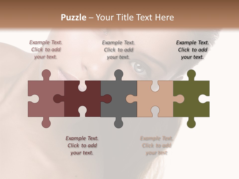 Clean Complexion Blond Hair PowerPoint Template