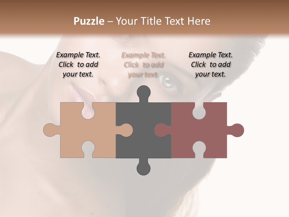 Clean Complexion Blond Hair PowerPoint Template