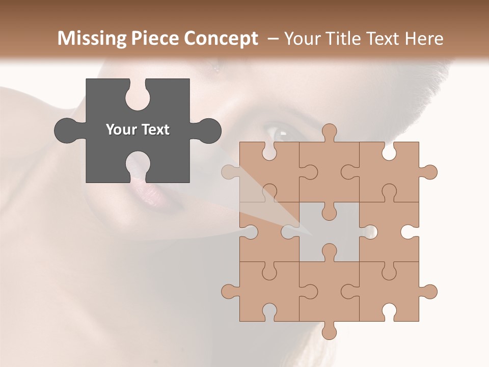 Clean Complexion Blond Hair PowerPoint Template