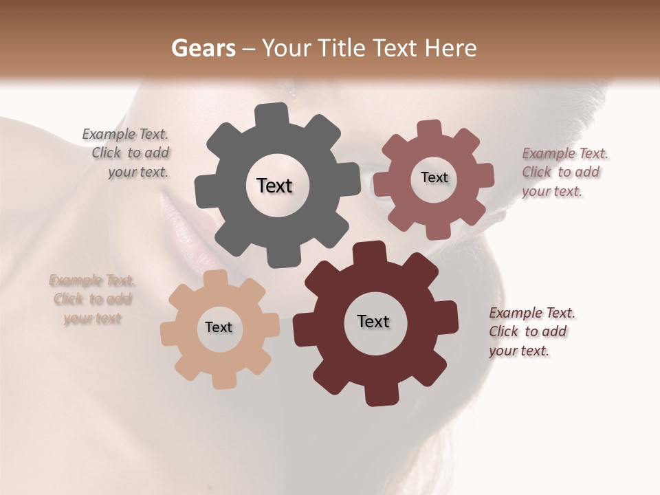 Clean Complexion Blond Hair PowerPoint Template