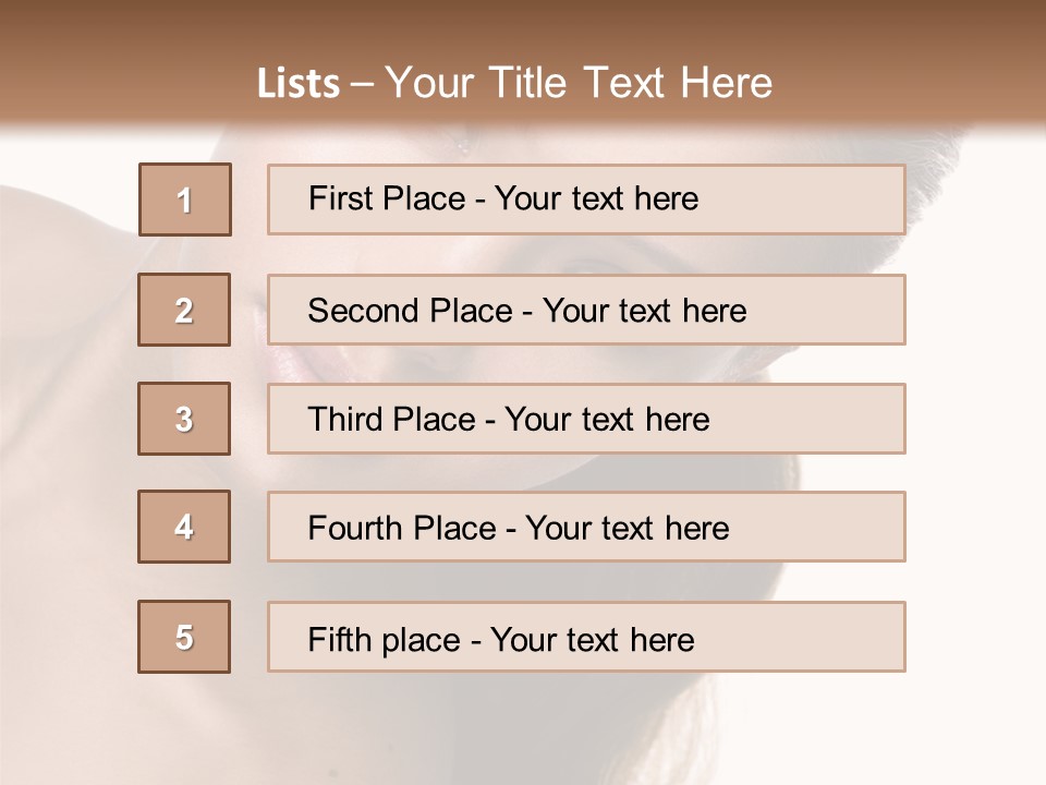 Clean Complexion Blond Hair PowerPoint Template