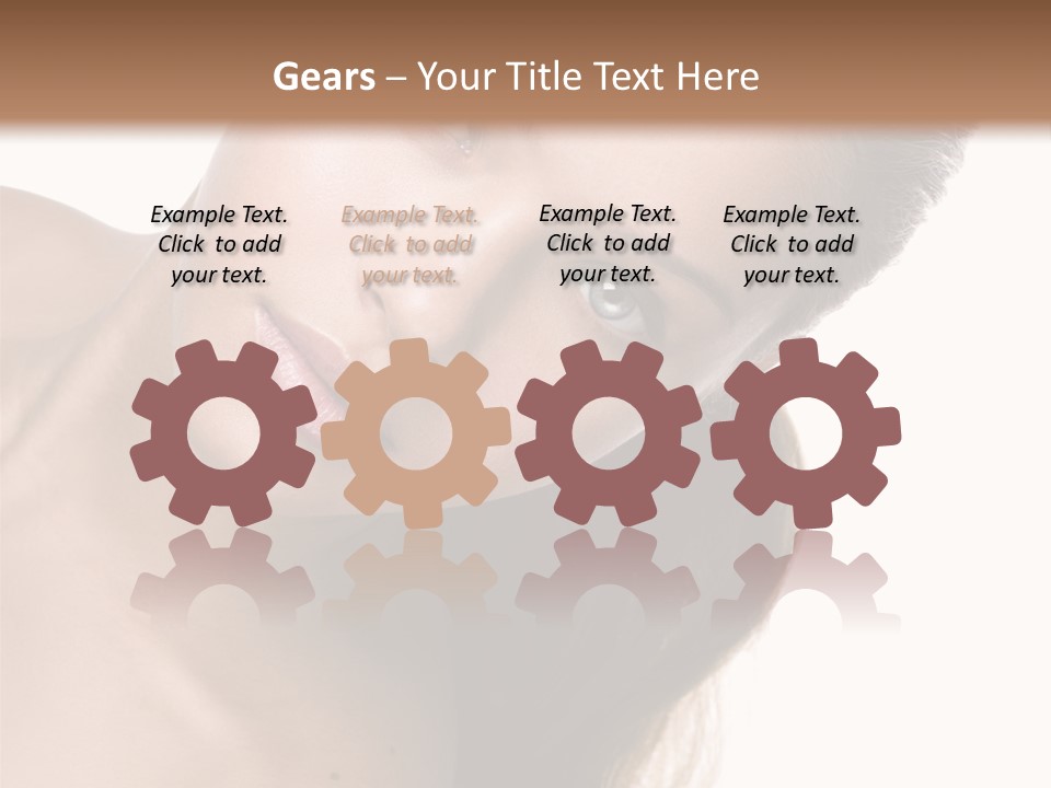 Clean Complexion Blond Hair PowerPoint Template