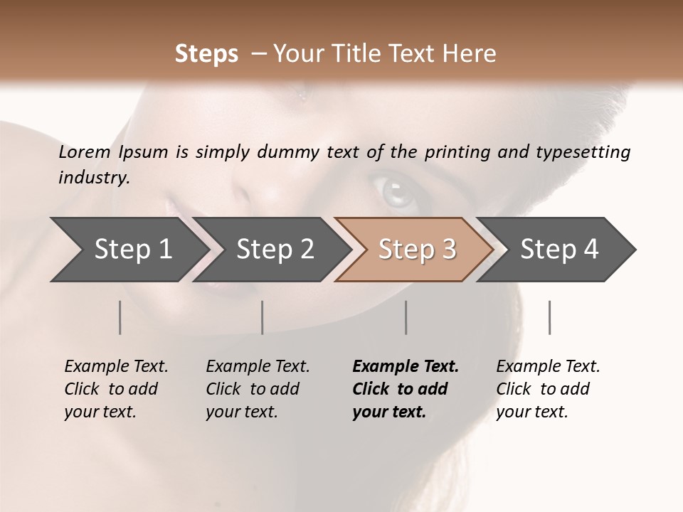 Clean Complexion Blond Hair PowerPoint Template