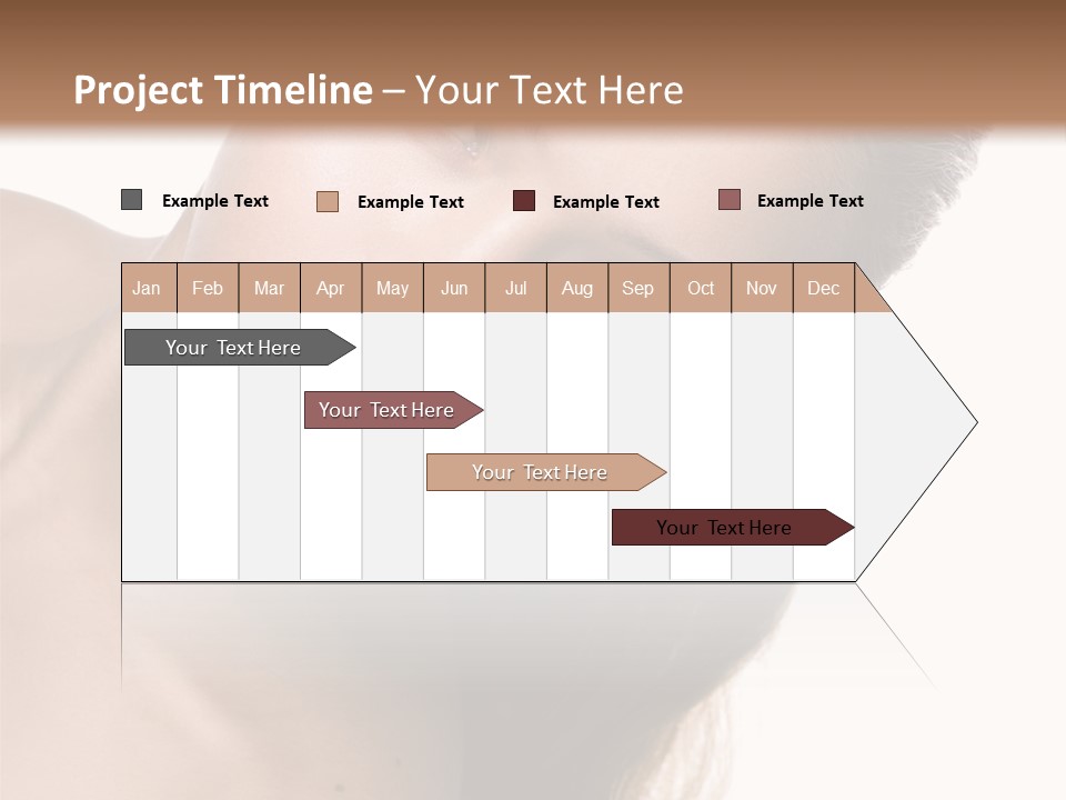 Clean Complexion Blond Hair PowerPoint Template