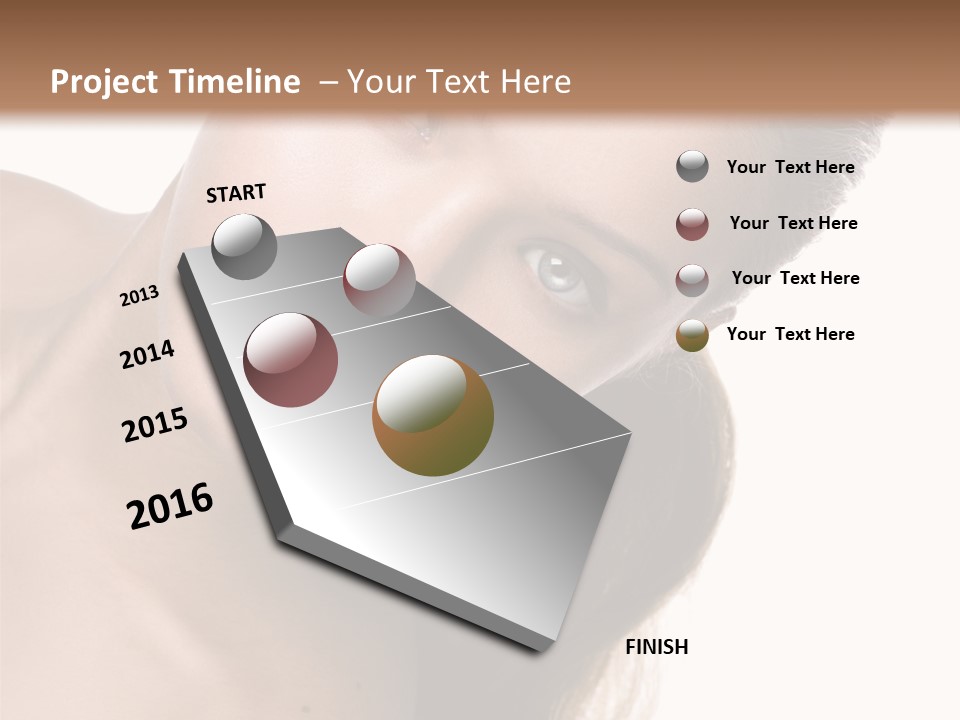 Clean Complexion Blond Hair PowerPoint Template