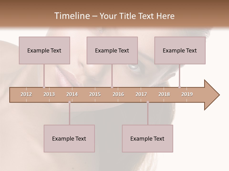 Clean Complexion Blond Hair PowerPoint Template