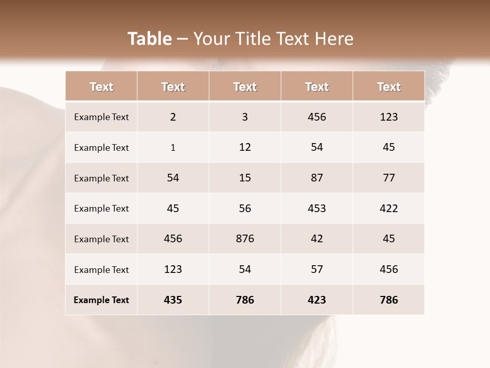 Clean Complexion Blond Hair PowerPoint Template