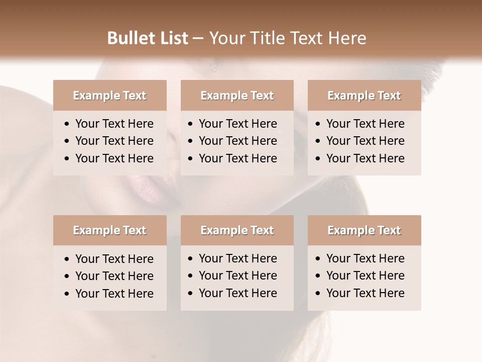 Clean Complexion Blond Hair PowerPoint Template