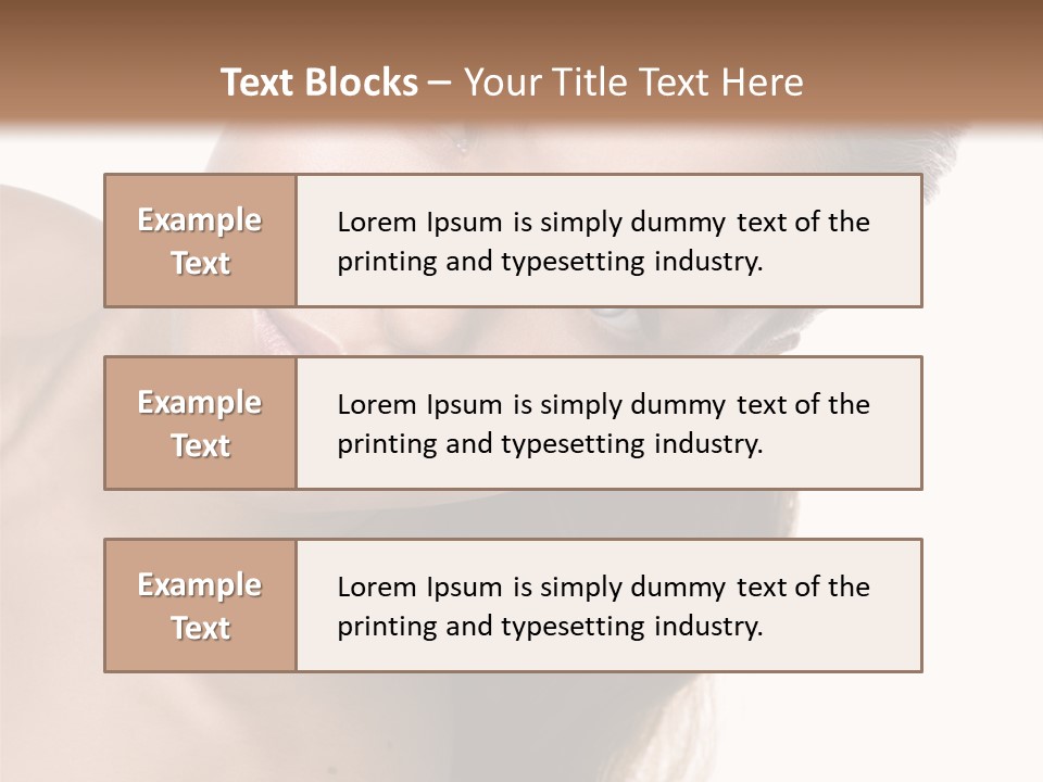 Clean Complexion Blond Hair PowerPoint Template