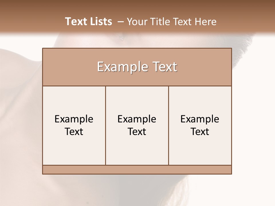 Clean Complexion Blond Hair PowerPoint Template