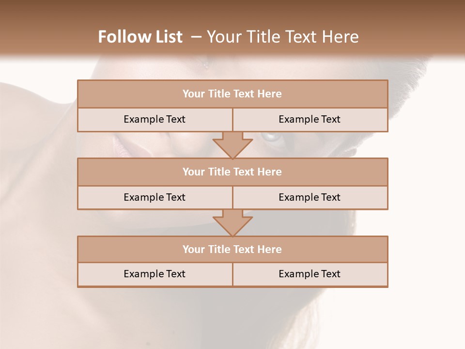 Clean Complexion Blond Hair PowerPoint Template