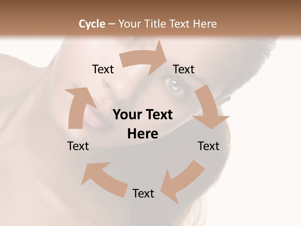 Clean Complexion Blond Hair PowerPoint Template