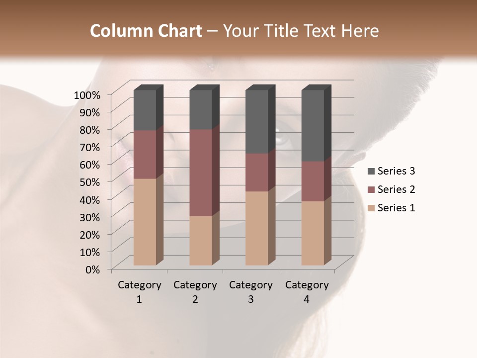 Clean Complexion Blond Hair PowerPoint Template