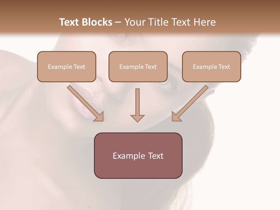 Clean Complexion Blond Hair PowerPoint Template