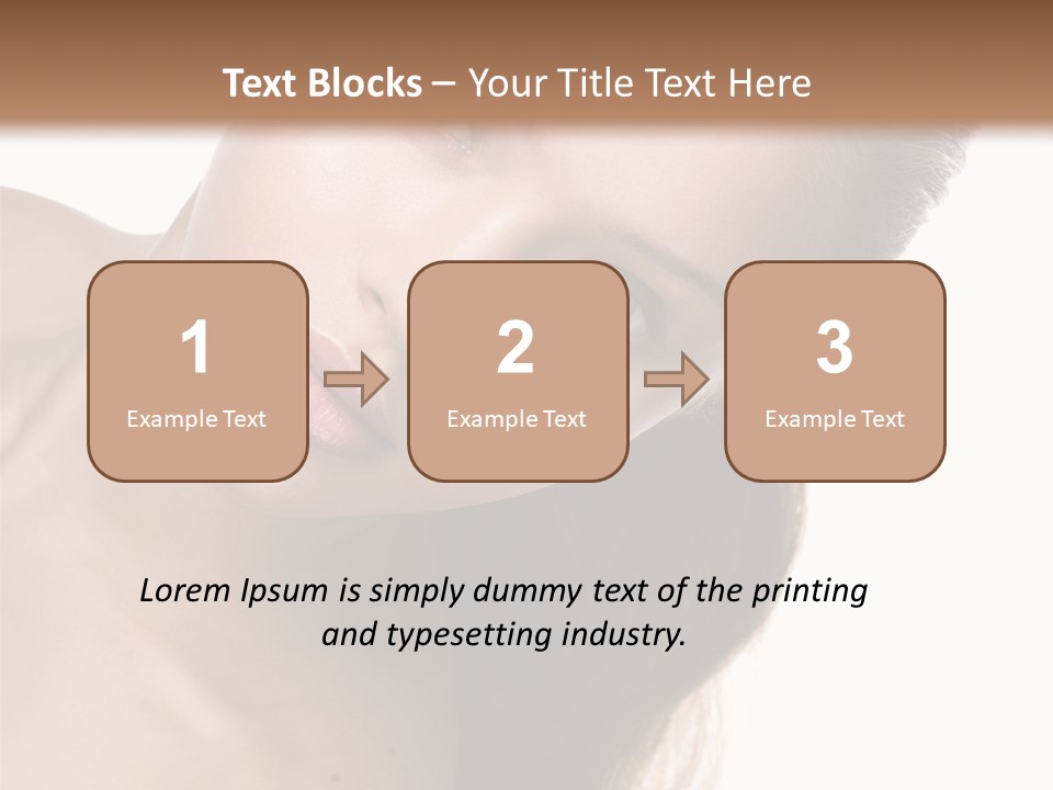 Clean Complexion Blond Hair PowerPoint Template